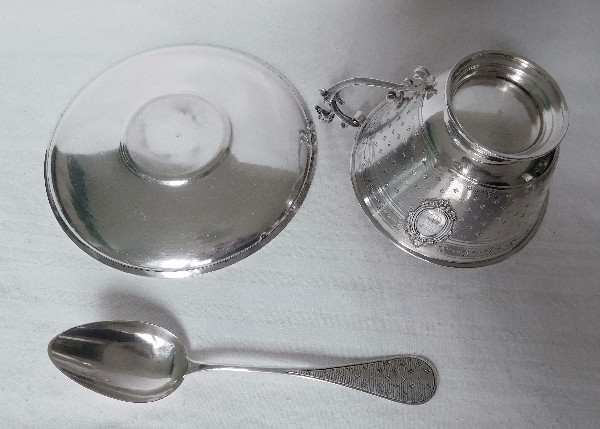 Tasse à déjeuner en argent massif et vermeil, époque fin XIXe, poinçon Minerve