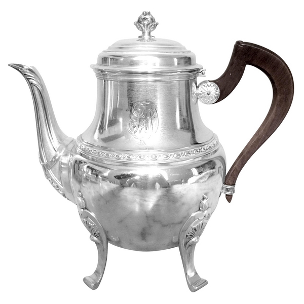 Sterling silver tea pot, Regence style, late 19th century