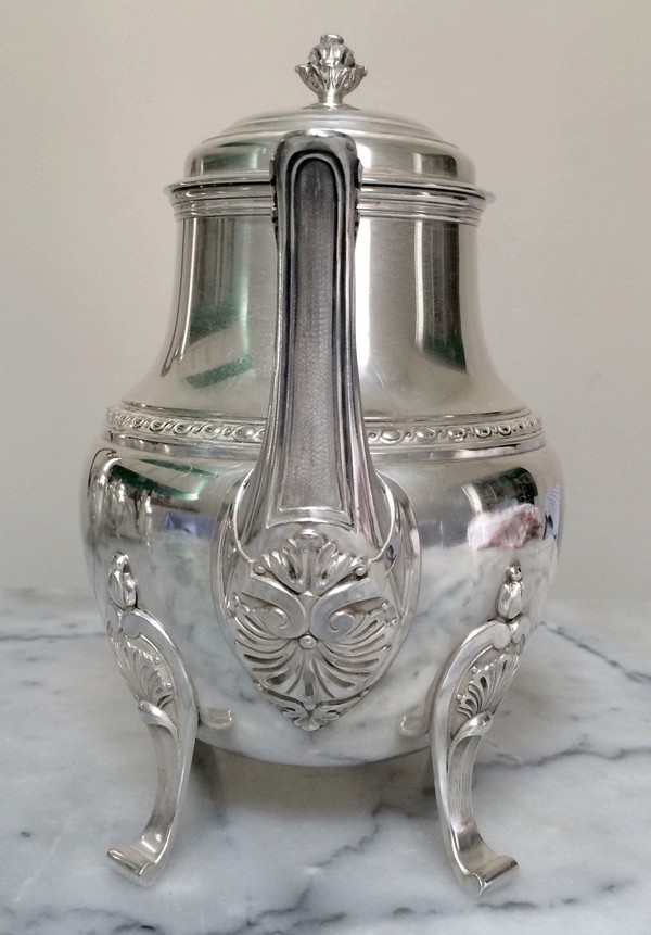 Sterling silver tea pot, Regence style, late 19th century