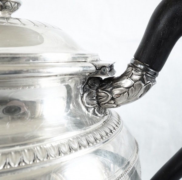 Lapparra : Empire style sterling silver teapot - 664g