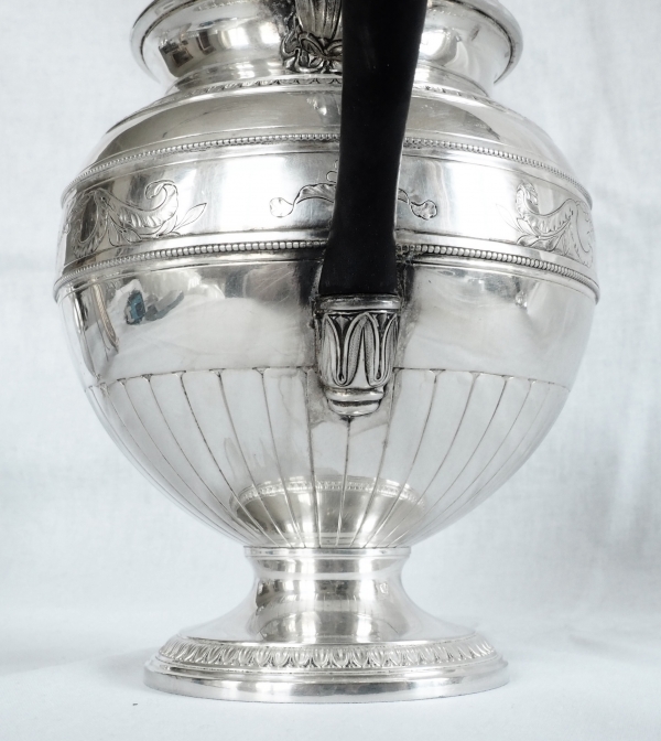 Lapparra : Empire style sterling silver teapot - 664g