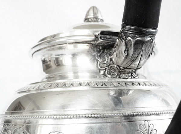 Lapparra : Empire style sterling silver teapot - 664g