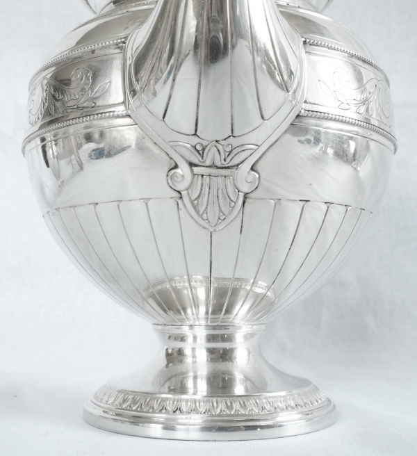 Lapparra : Empire style sterling silver teapot - 664g