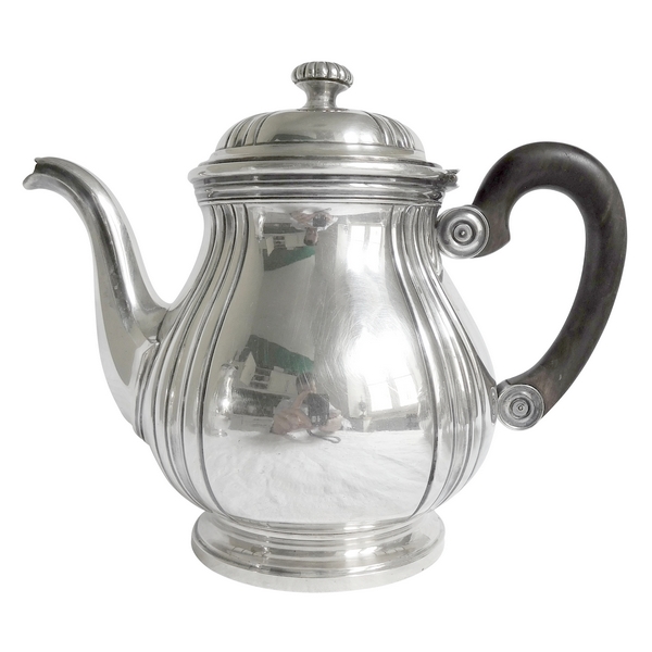 Sterling silver tea pot, Regency style, silversmith Henin & Cie