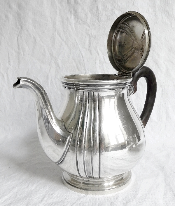 Sterling silver tea pot, Regency style, silversmith Henin & Cie