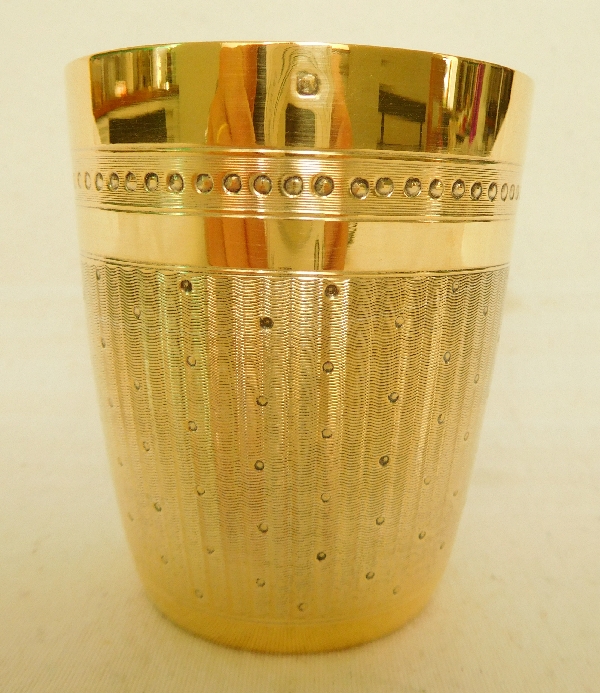 Vermeil (sterling silver) tumbler or goblet, late 19th century