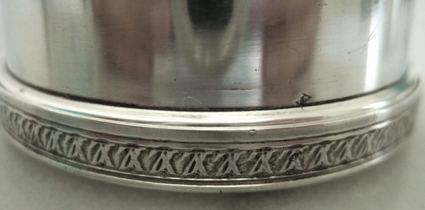 Rare et exceptionnelle timbale de voyage en argent massif, Louis Vuitton