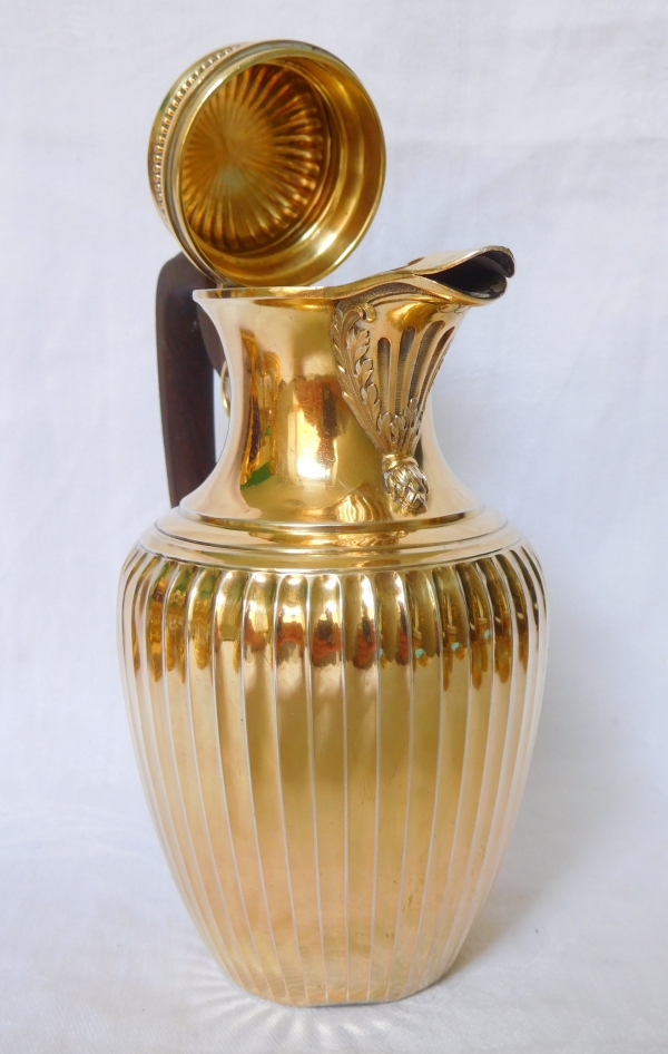 Louis XVI style vermeil coffee pot, silversmith Boin Taburet