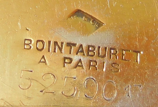 Boin-Taburet : verseuse égoïste de style Louis XVI en vermeil, poinçon Minerve