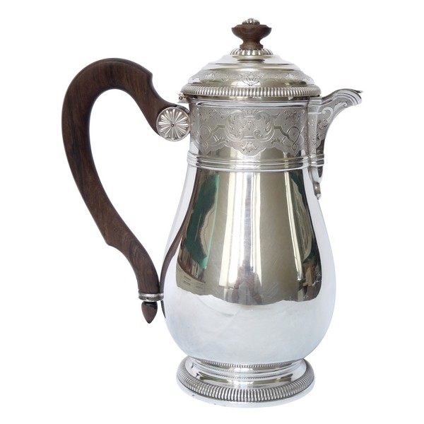 Sterling silver coffee pot, Regency style, silversmith Puiforcat