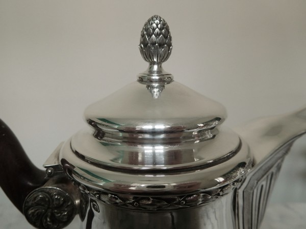 Sterling silver coffee pot or teapot, Louis XVI style