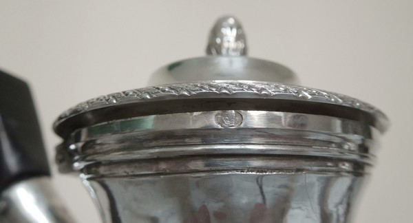 Late 18th century, French antique Sterling silver coffee pot