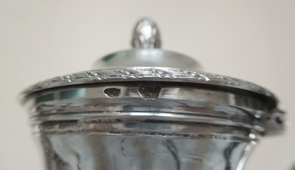 Late 18th century, French antique Sterling silver coffee pot