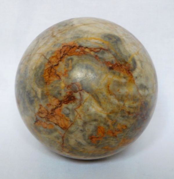 Grand Tour souvenir : 3 decorative marble balls, 19th century