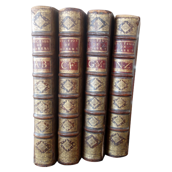 Dictionnaire historique Moreri 4 volumes in-folio édition de 1707 - époque Louis XIV