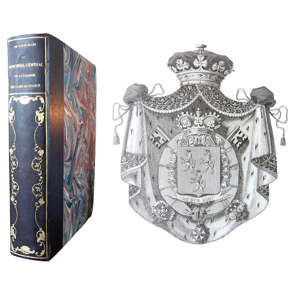 French nobility - General armorial of the Chamber of Peers - 286 coat of arms engravings - 1822