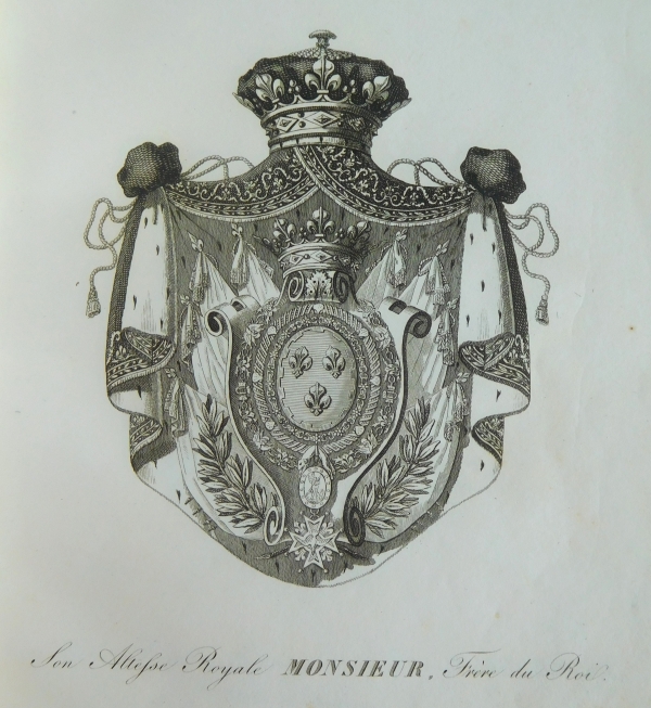 French nobility - General armorial of the Chamber of Peers - 286 coat of arms engravings - 1822