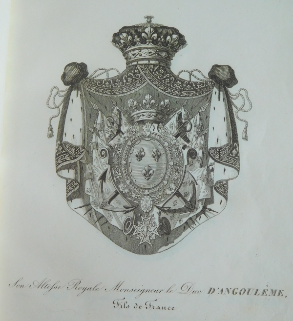 Noblesse Française - Armorial général de la Chambre des Pairs - 286 gravures d'armoiries - 1822