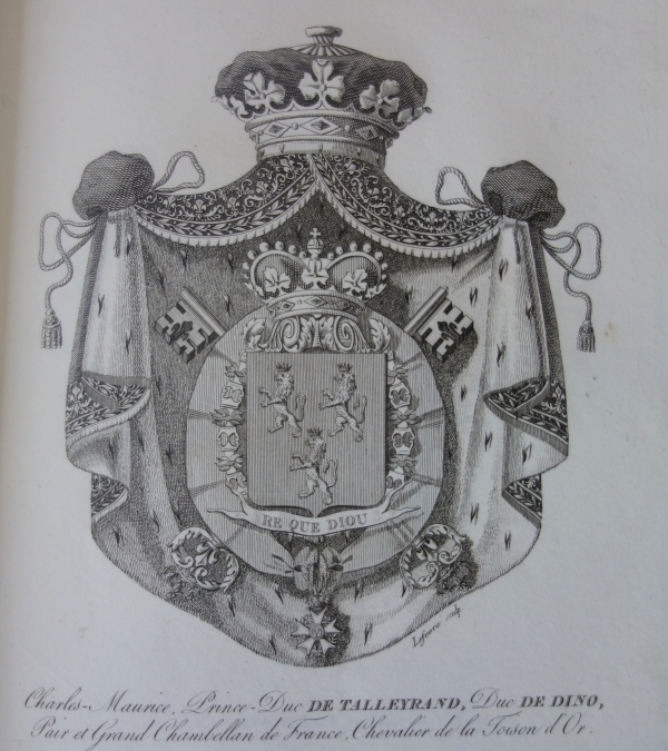 Noblesse Française - Armorial général de la Chambre des Pairs - 286 gravures d'armoiries - 1822