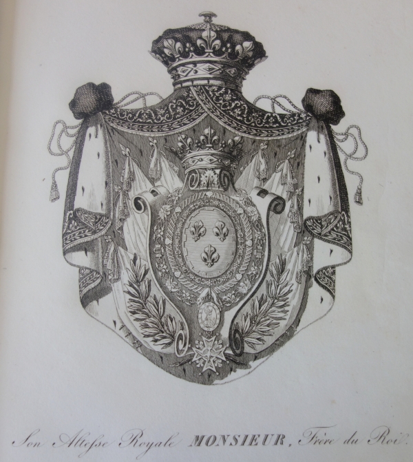 Noblesse Française - Armorial général de la Chambre des Pairs - 286 gravures d'armoiries - 1822