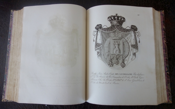 Noblesse Française - Armorial général de la Chambre des Pairs - 286 gravures d'armoiries - 1822