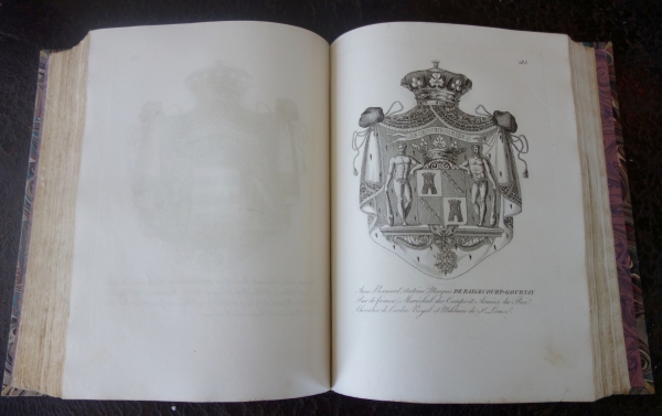 French nobility - General armorial of the Chamber of Peers - 286 coat of arms engravings - 1822