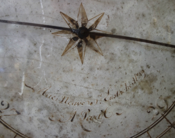 Louis XVI period sculpted gild wood barometer, 18th century