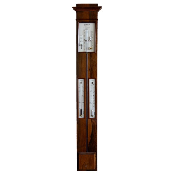 Mahogany Reaumur barometer, 19th century circa 1860