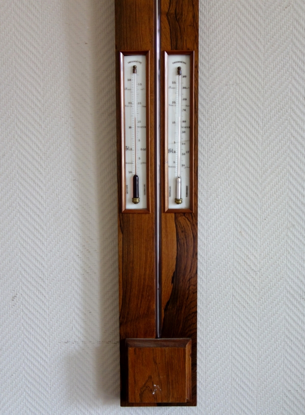 Mahogany Reaumur barometer, 19th century circa 1860