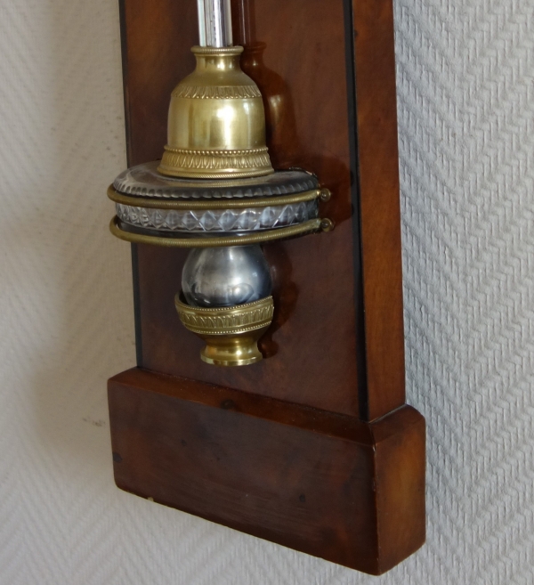 Mahogany Reaumur barometer, Restoration period, early 19th century circa 1820 - 1830