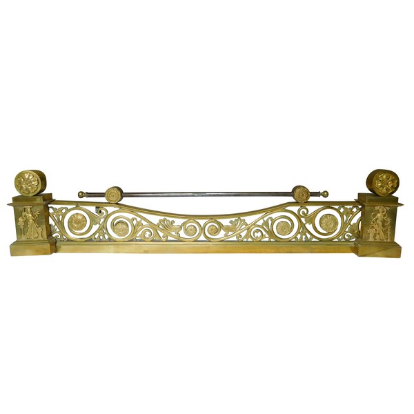 Empire ormolu mantel bar, mercury gilt bronze (ormolu), early 19th century