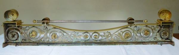 Empire ormolu mantel bar, mercury gilt bronze (ormolu), early 19th century