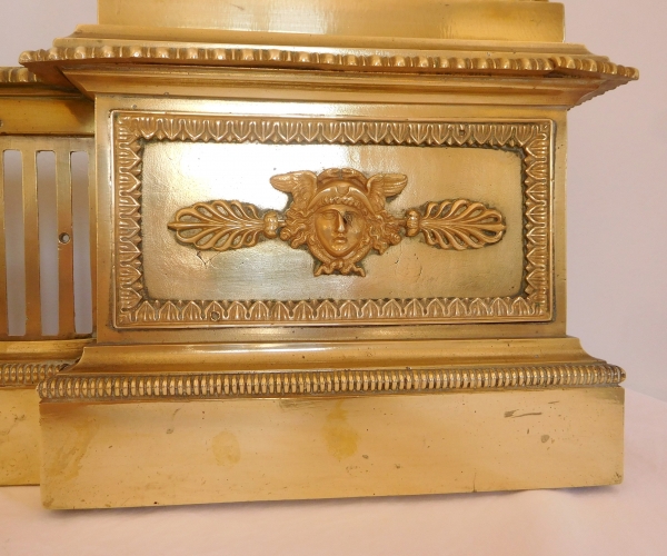 Empire ormolu mantel bar, France, early 19th century - sphinxes decoration