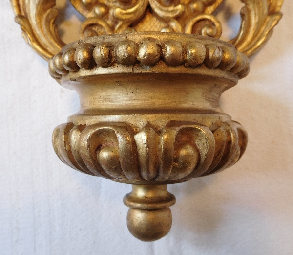 Gilt wood stoup, Regency period, early 18th century