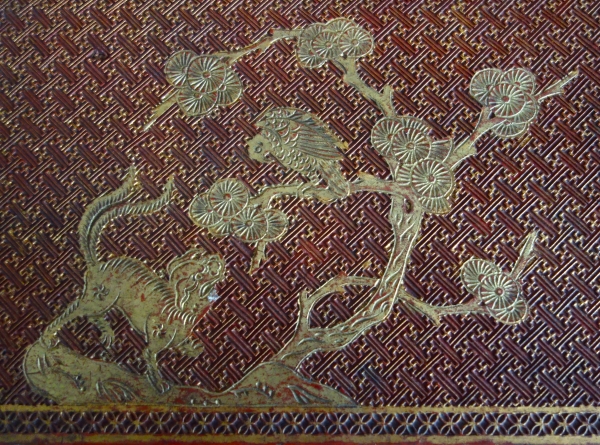 Boîte coffret en laque sculptée, Chine, époque Qing - fin XIXe / début XXe siècle
