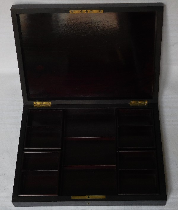 French gambling marquetry box, Napoleon III period - 19th century