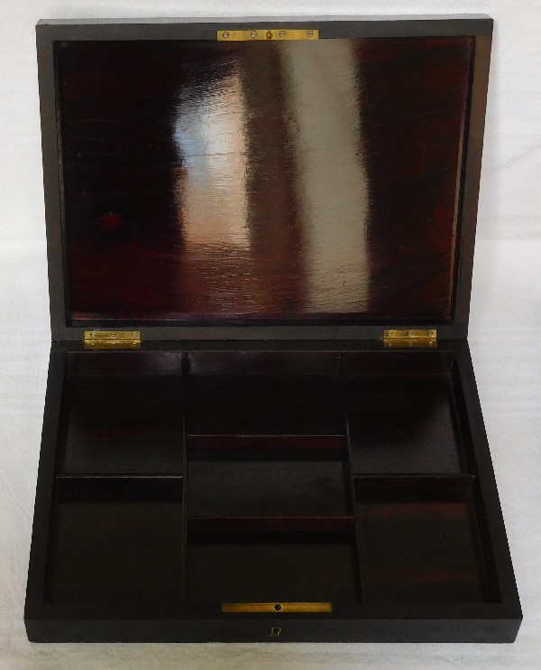 French gambling marquetry box, Napoleon III period - 19th century