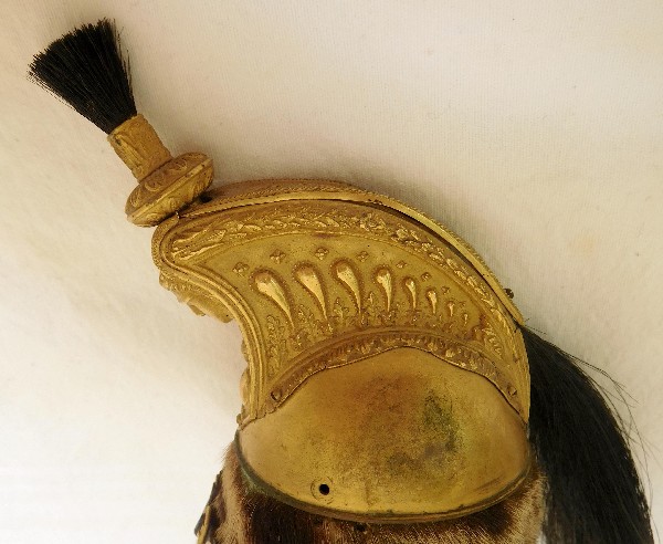 Rare miniature helmet - Dragons Officer 1858 model - French Second Empire Rare miniature helmet - Dragons Officer 1858 model - French Second Empire 
