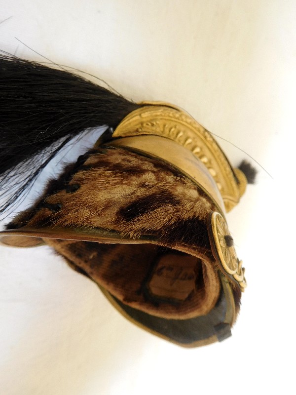 Rare miniature helmet - Dragons Officer 1858 model - French Second Empire Rare miniature helmet - Dragons Officer 1858 model - French Second Empire 