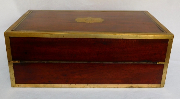 Pirate / navy officer mahogany casket, 19th century English production