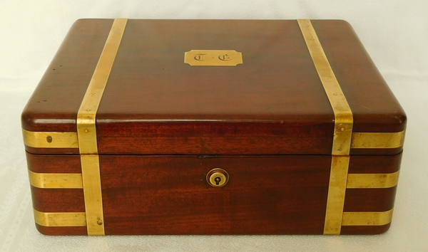 Mahogany marine case / box, early 19th century - English work