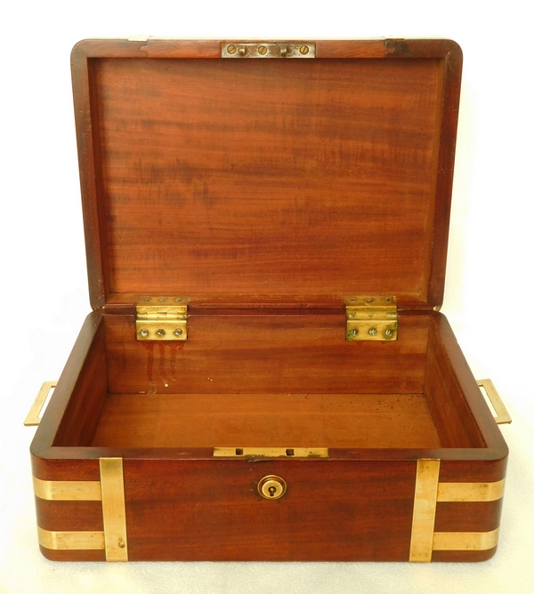 Mahogany marine case / box, early 19th century - English work