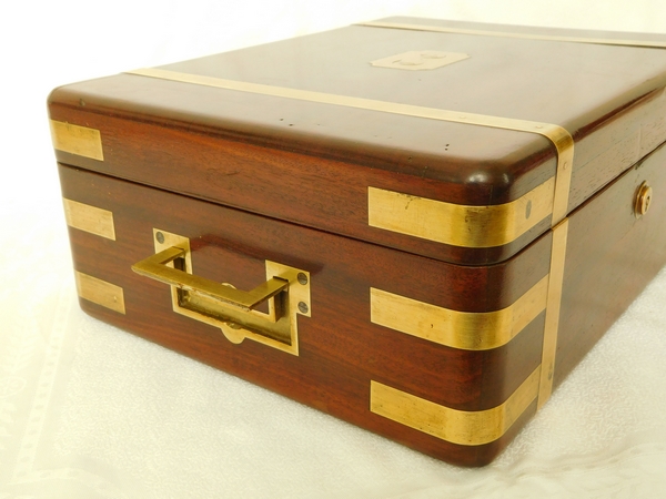 Mahogany marine case / box, early 19th century - English work
