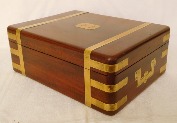 Mahogany marine case / box, early 19th century - English work