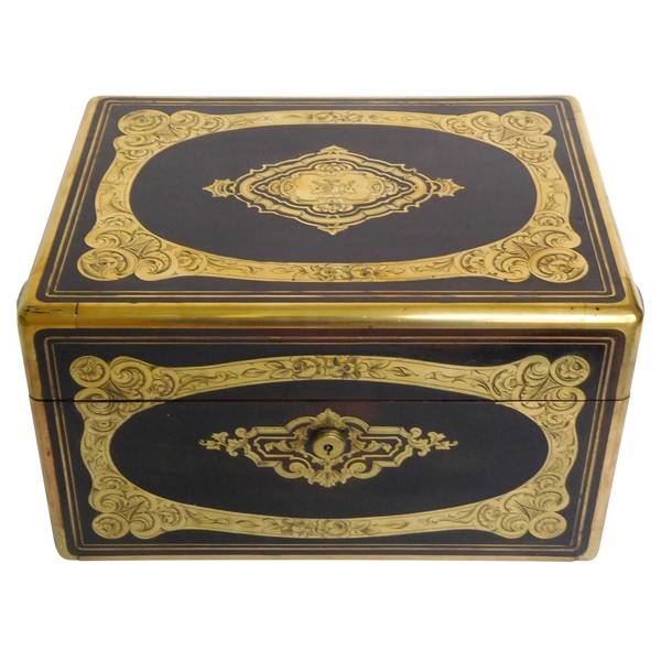 Sormani : travelling set, Comte de Fenoyl coat of arms, mid 19th century circa 1856 - 28 pieces