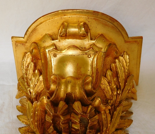 Large Louis XVI style gilt wood console, France, 19th century