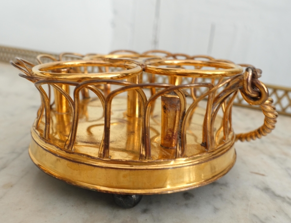 Empire ormolu and Le Creusot crystal inkwell - 19th century circa 1830 - 1840