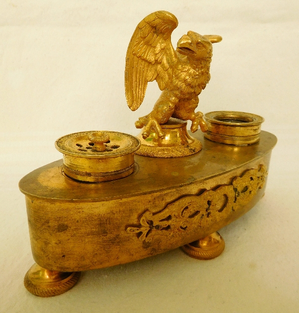 Empire ormolu inkwell - early 19tyh century circa 1800