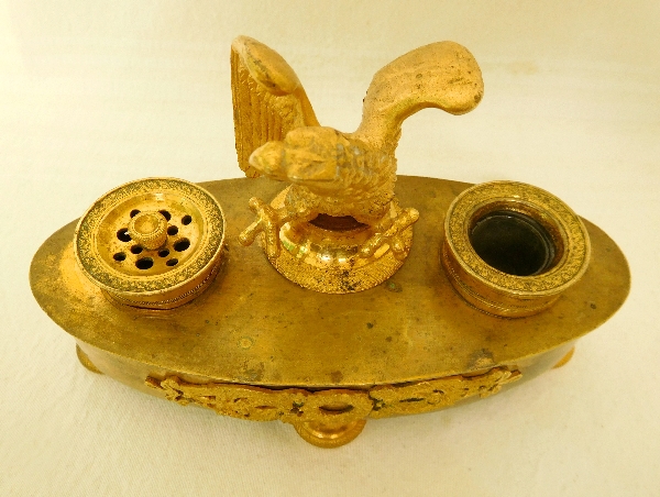 Empire ormolu inkwell - early 19tyh century circa 1800