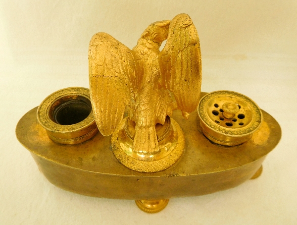 Empire ormolu inkwell - early 19tyh century circa 1800